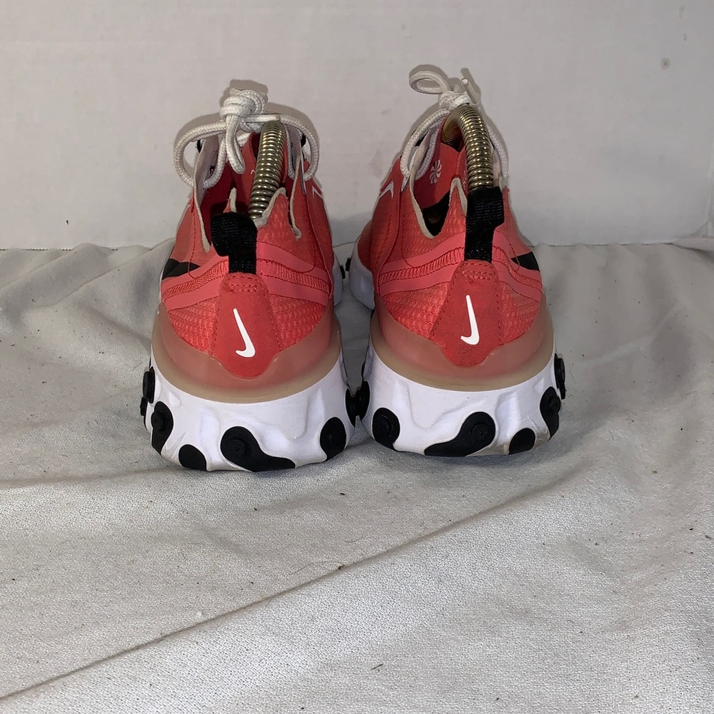 Nike Womens React Elements 55 Se ’Ember Glow’ Coral And Black Sneakers View 2